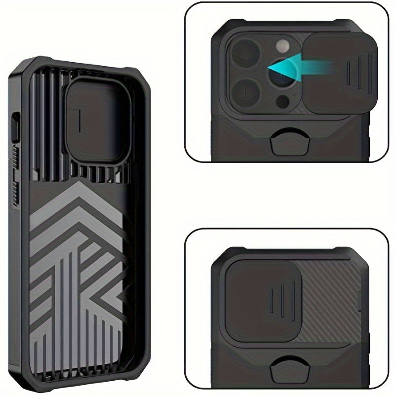 ArmorFlex™ Shockproof Phone Case – Built-In Metal Kickstand + Card Slot | For iPhone 16/15/14/13 Pro Max